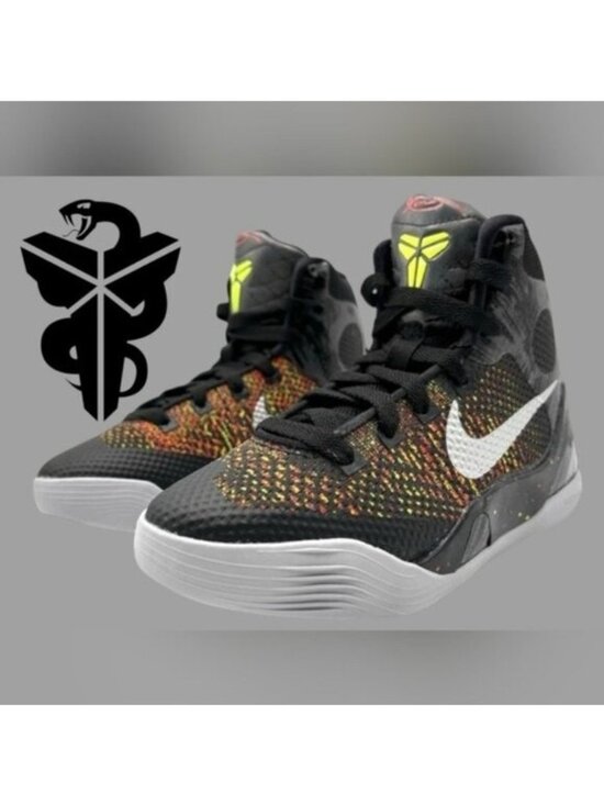 Nike Other - Nike Kobe IX Elite Youth 7Y Black And Metallic Basketball Silver 072026